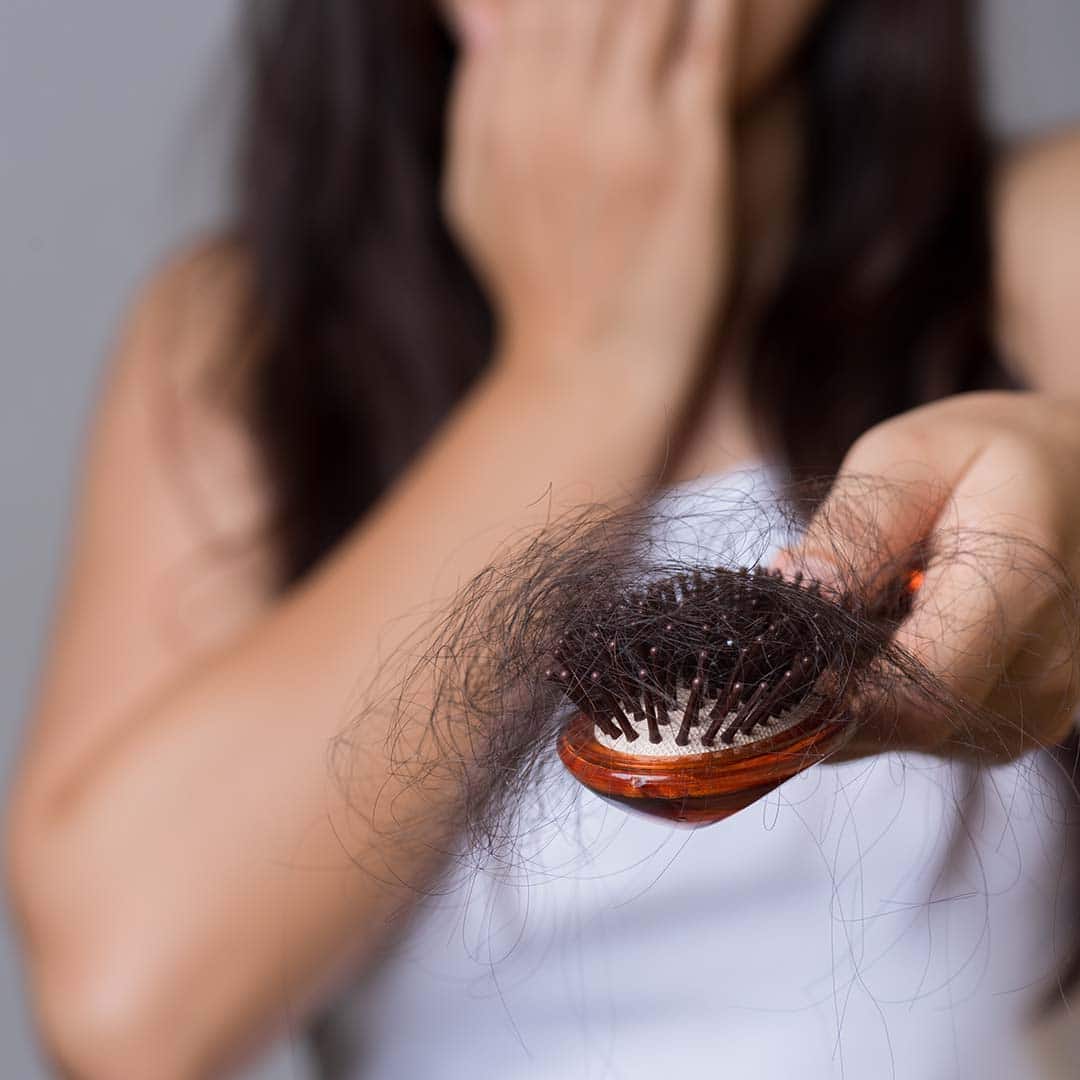 woman hair loss