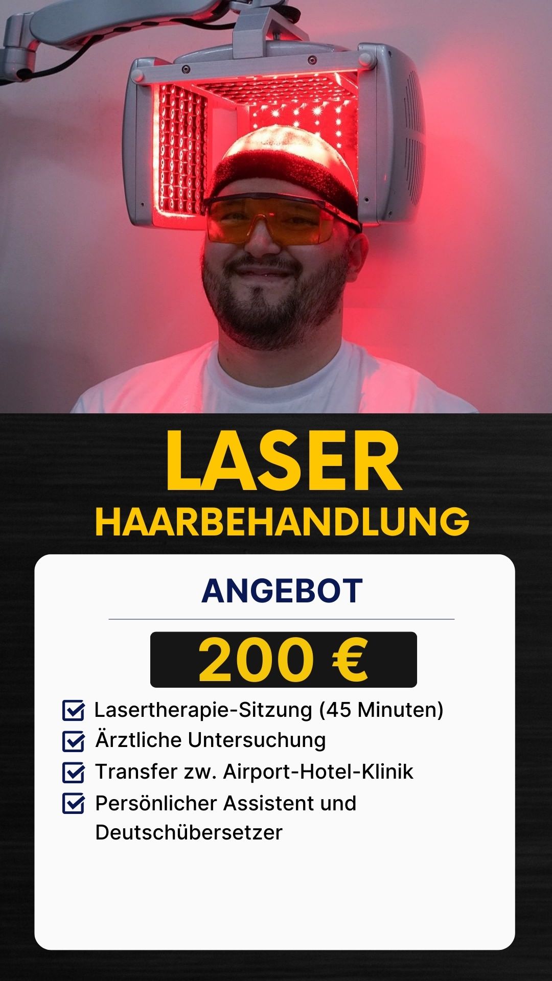 LASER-HAARBEHANDLUNG.