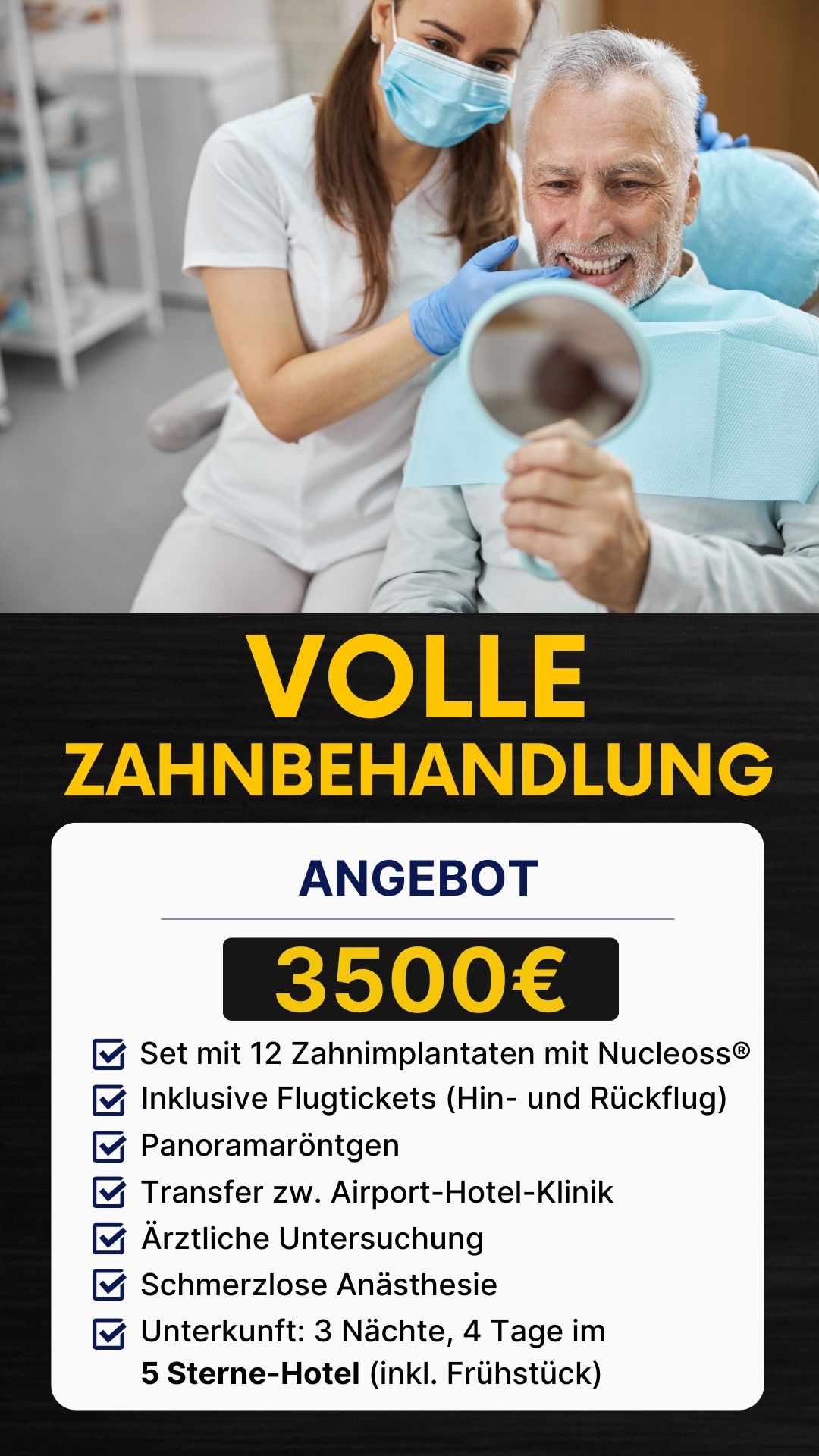 VOLLE-ZAHNBEHANDLUNG