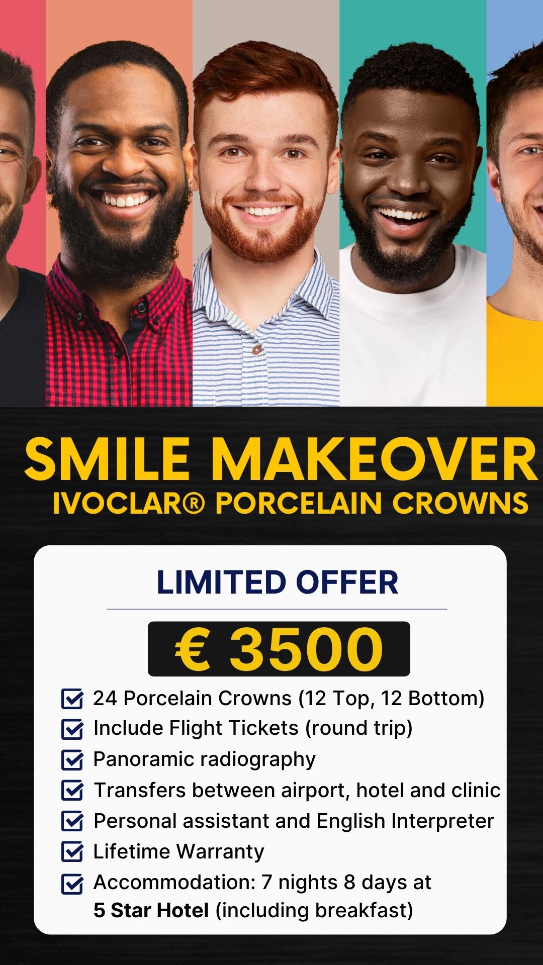 smile-makeover-ivoclar®-PorcelaIn-Crowns